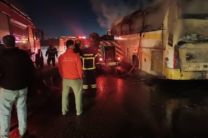 یعقوبی: حریق اتوبوس در آزادراه تبریز–زنجان بدون مسافر و تلفات بود