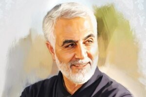 آشوبگری که قصد آتش‌زدن عکس «حاج‌قاسم» را داشت خودش آتش گرفت