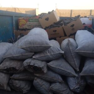 ۵ تُن چوب و ۵۵۰ کیلو زغال تاغ در فلاورجان کشف و ضبط شد