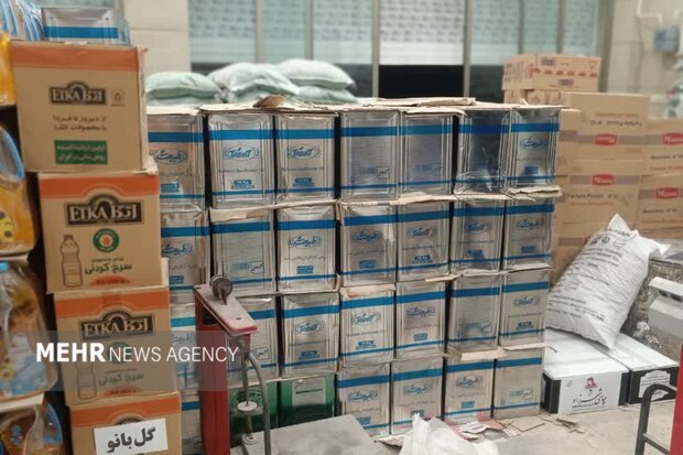 کشف ۱۲۴ تن کالای اساسی احتکارشده در گنبدکاووس