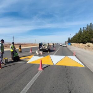 خط‌کشی ۵۵۰۰ کیلومتر از راه‌های کرمانشاه در ۹ ماهه امسال