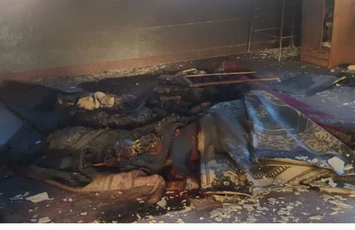 آتش‌زدن امامزاده به دست اغتشاشگران در شهرستان بدره