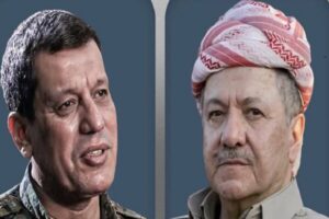 رایزنی بارزانی با فرمانده شبه نظامیان قسد