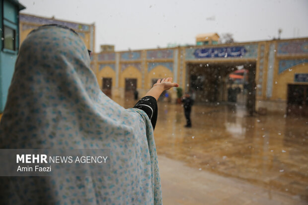 بارش برف شیراز