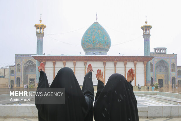 بارش برف شیراز