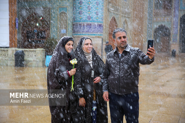 بارش برف شیراز