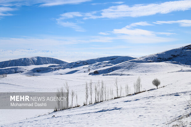 آبشار یخ زده «سردابه» اردبیل