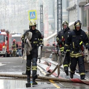 ۹ نفر در آتش‌سوزی ساختمان مسکونی در مرکز مسکو مجروح شدند