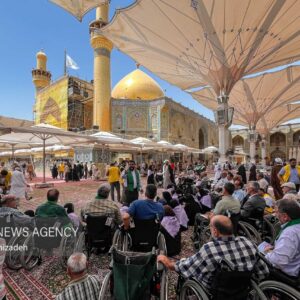 کاروان خانواده معظم شهدا و ایثارگران به عتبات عالیات بدرقه شدند