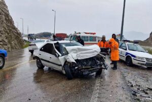 برخورد کشنده ولوو با نیوجرسی‌ها در آزادراه قزوین–رشت