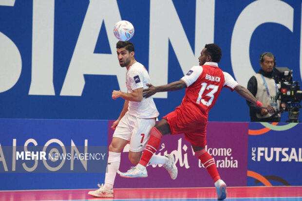تیم ملی فوتسال ایران با اندونزی مساوی کرد/ ادامه بازی در وقت اضافه