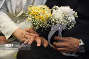 جشن ازدواج ۳۱۳ زوج بسیجی در مشهد