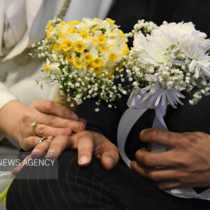 جشن ازدواج ۳۱۳ زوج بسیجی در مشهد