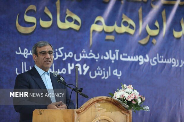 مجموعه ورزشی شهید ابراهیم هادی در روستای دوست‌آباد مشهد افتتاح شد