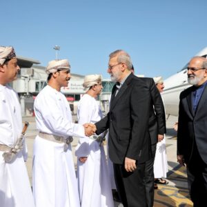 ارتشبد النعمانی شخصاً از لاریجانی استقبال کرد