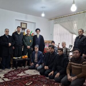 دیدار حجت الاسلام اصل نژادی با خانواده های شهدا و جانبازان سردرودی