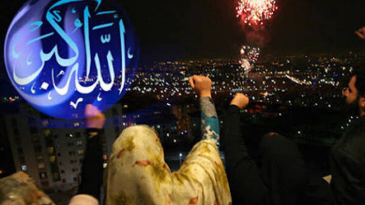 طنین الله اکبر مردم شیراز