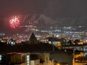 نمایی از فریاد «الله اکبر» خرم‌آبادی‌ها در میدان ۲۲ بهمن