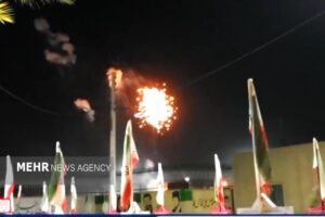 نورافشانی شهر «زابل» در شب سالگرد پیروزی انقلاب اسلامی