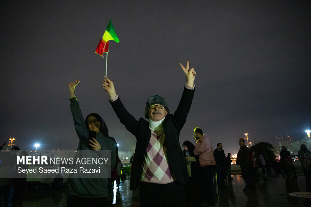 نورپردازی سه بعدی ونورافشانی به مناسبت سالگردپیروزی انقلاب اسلامی