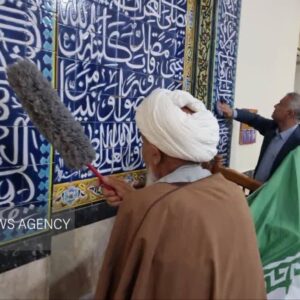 آئین غبارروبی مساجد در گناوه برگزار شد