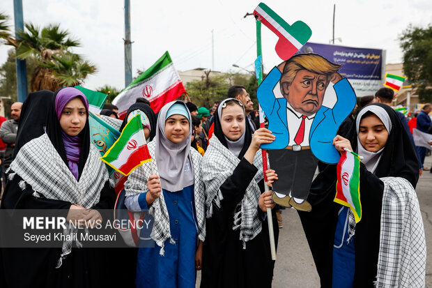 راهپیمایی ۲۲ بهمن در اهواز