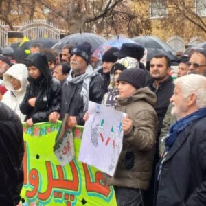 ۲۲ بهمن؛ صحنه حضور پرشور دیار گروس در جشن پیروزی انقلاب