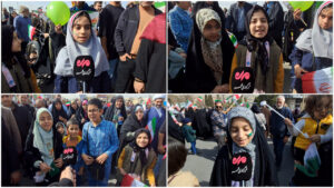 دهه هشتادی ها و نودی‌های پرشور در راهپیمایی ۲۲ بهمن شیراز