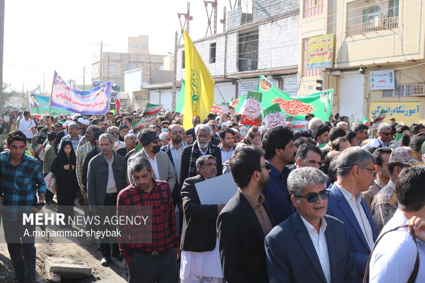 راهپیمایی 22 بهمن 1404 در زابل