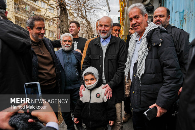 حضور رئیس مجلس در راهپیمایی یوم‌الله ۲۲ بهمن