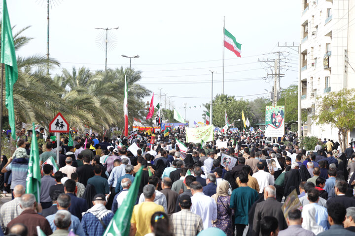 راهپیمایی ۲۲ بهمن در بوشهر