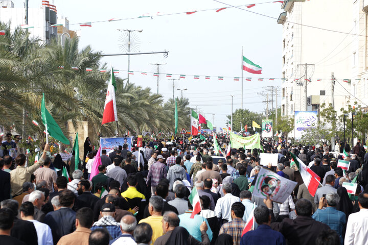 راهپیمایی ۲۲ بهمن در بوشهر