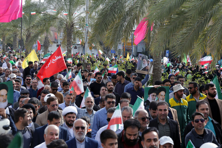 راهپیمایی ۲۲ بهمن در بوشهر